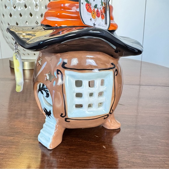 Halloween Witches House candle holder. Blue sky clay works by Heather Goldmine - Picture 12 of 15